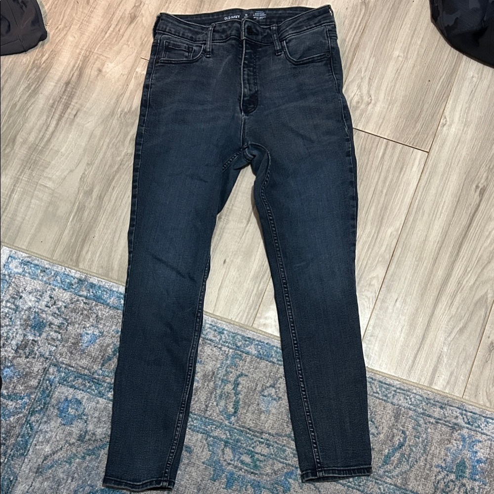 Old Navy Women's High Rise Jeans - Dark Blue